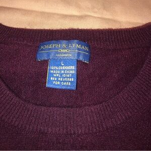 Mens Joseph & Lyman Cashmere Sweater